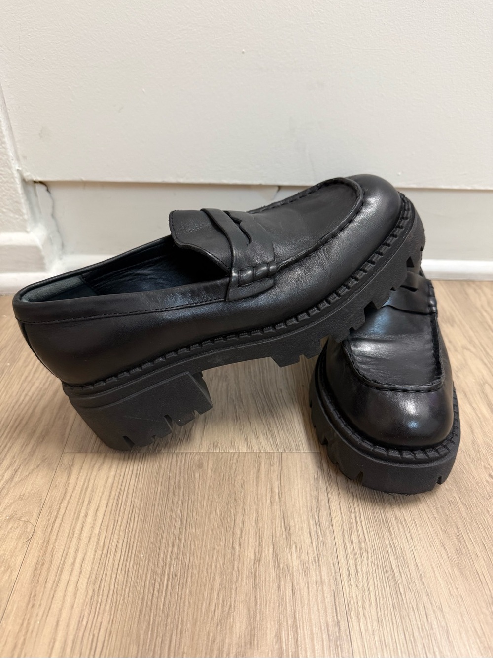 Free People Women’s Lug-Sole Penny Loafers (Size 8)